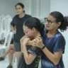 Mulheres aprendem técnicas de várias artes marciais para se defender. (Foto: Eduardo Andrade)