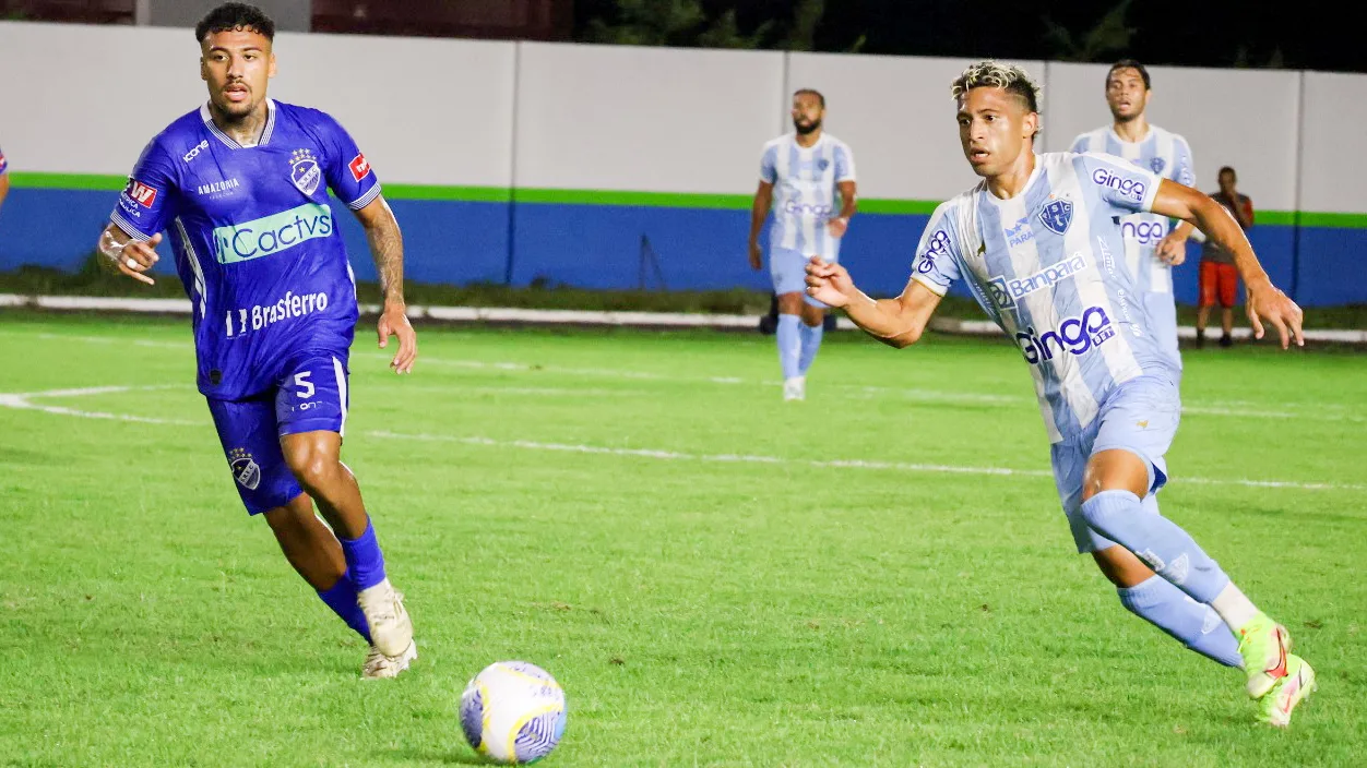 São Raimundo e Paysandu empatam por 2 a 2 em partida da Copa Verde. Foto: Déborah Nascimento/ FolhaBV