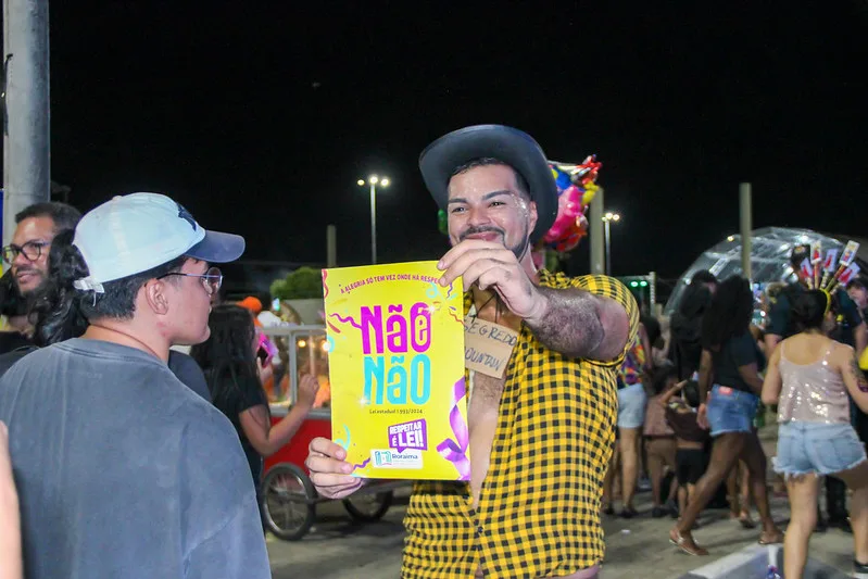 Campanha “Não é Não” orienta cerca de 6 mil pessoas durante Carnaval em Boa Vista