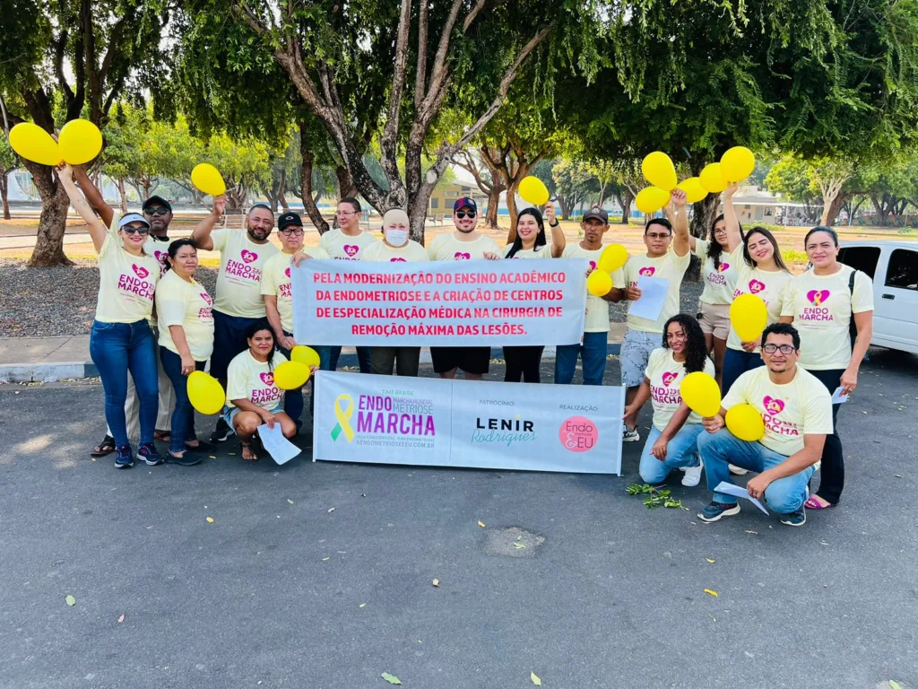 marcha de conscientização pela endometriose