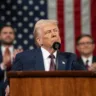 O presidente Donald Trump durante o segundo discurso ao Congresso dos Estados Unidos (Foto: White House)