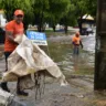 Ação da Prefeitura durante as chuvas (Foto: Semuc)