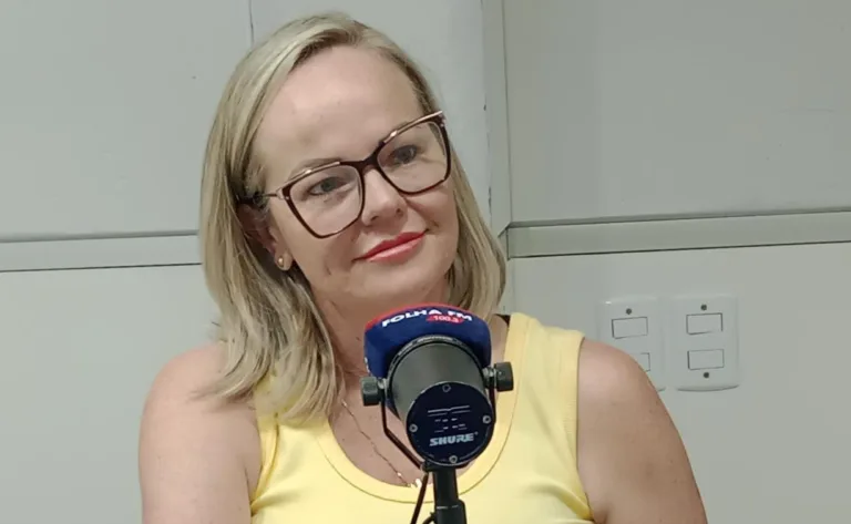 A presidente da Câmara de Comércio Brasil-Guiana, Ilaine Henz, participou do programa Agenda da Semana, da Rádio Folha 100.3 FM