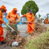 Mais de 70 toneladas de lixo são retiradas das ruas de Boa Vista após fortes chuvas