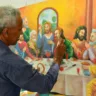 Eduardo Jose é artista plástico há 45 anos (Foto: Nilzete Franco/FolhaBV)