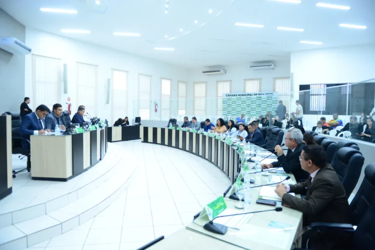 O plenário da Câmara Municipal de Boa Vista