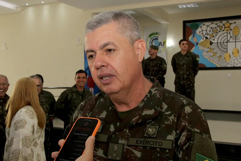 O general José Luís Araújo dos Santos é o quarto comandante da operação (Foto: Wenderson Cabral/FolhaBV)