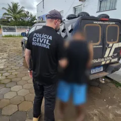 olícia Civil cumpre mandado de prisão de homem condenado por estupro de vulnerável (Foto: PCRR)