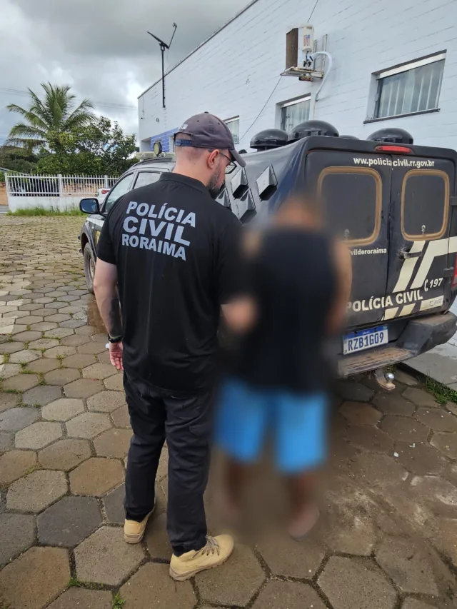 olícia Civil cumpre mandado de prisão de homem condenado por estupro de vulnerável (Foto: PCRR)
