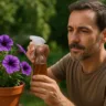 Petúnia desbota no sol Use este chá para proteger as flores