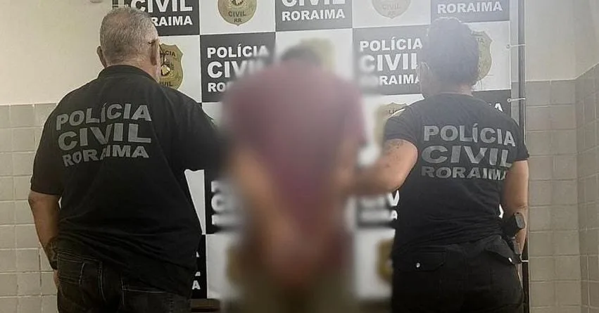 A prisão foi efetuada pela Polícia Civil (Foto: ASCOM/PCRR)