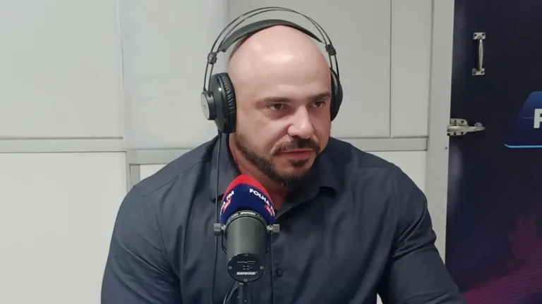 O presidente da Aprosoja-RR, Murilo Ferrari, durante o programa Agenda da Semana, da Folha FM