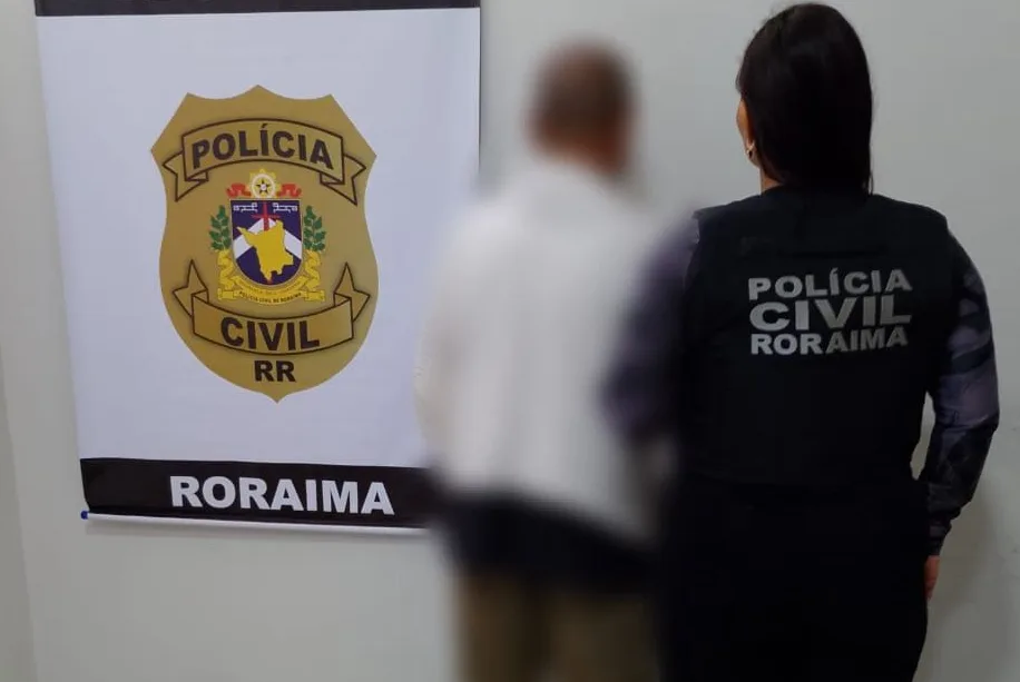 Homem negou ter entrado na residência da vítima, afirmando que estava visitando uma amiga (Foto: Polícia Civil/RR)