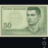 Na brincadeira, a imagem de Cristiano Ronaldo estampa a moeda da Guiana Brasileira (Foto: Reproducao Instagram)