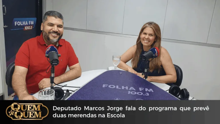 Deputado Marcos Jorge fala sobre projeto de merenda escolar em entrevista ao "Quem é Quem"