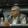 O presidente do Iteraima, Ionilson Sampaio, durante reunião da CPi das Terras
