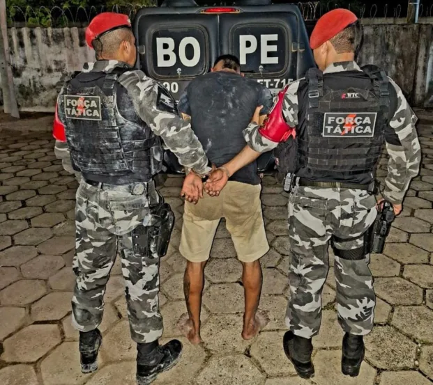 Prisão foi efetuada pela Força Tática (Foto: Divulgação) 