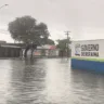 Chuva alagou entorno e dentro da Maternidade. Foto: reprodução