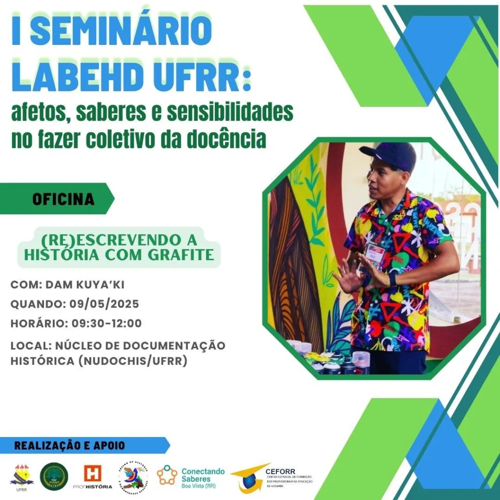 Programação do seminário "Afetos, saberes e sensibilidades no fazer coletivo da docência"