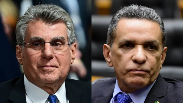 O ex-senador Romero Jucá e o senador Mecias de Jesus
