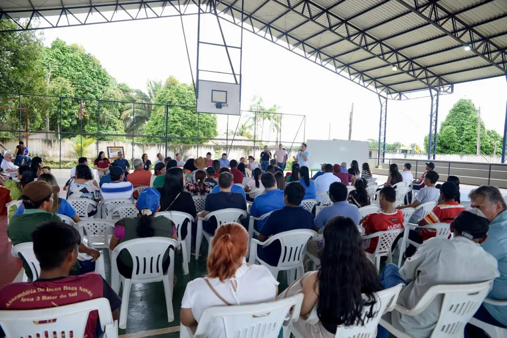 Audiência pública sobre a implantação do polo da instituição na vila Félix Pinto, em Cantá (Foto: Divulgação)