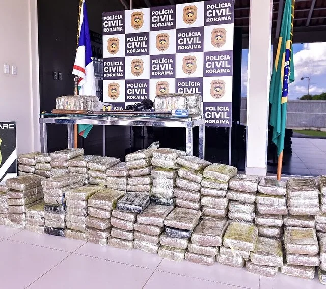 Apreensão de drogas em Roraima tem ocorrido com frequência (Foto: Divulgação)