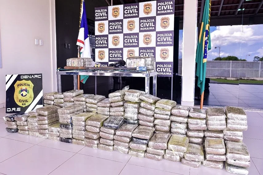 Apreensão de drogas em Roraima tem ocorrido com frequência (Foto: Divulgação) Apreensão de drogas em Roraima tem ocorrido com frequência (Foto: Divulgação)