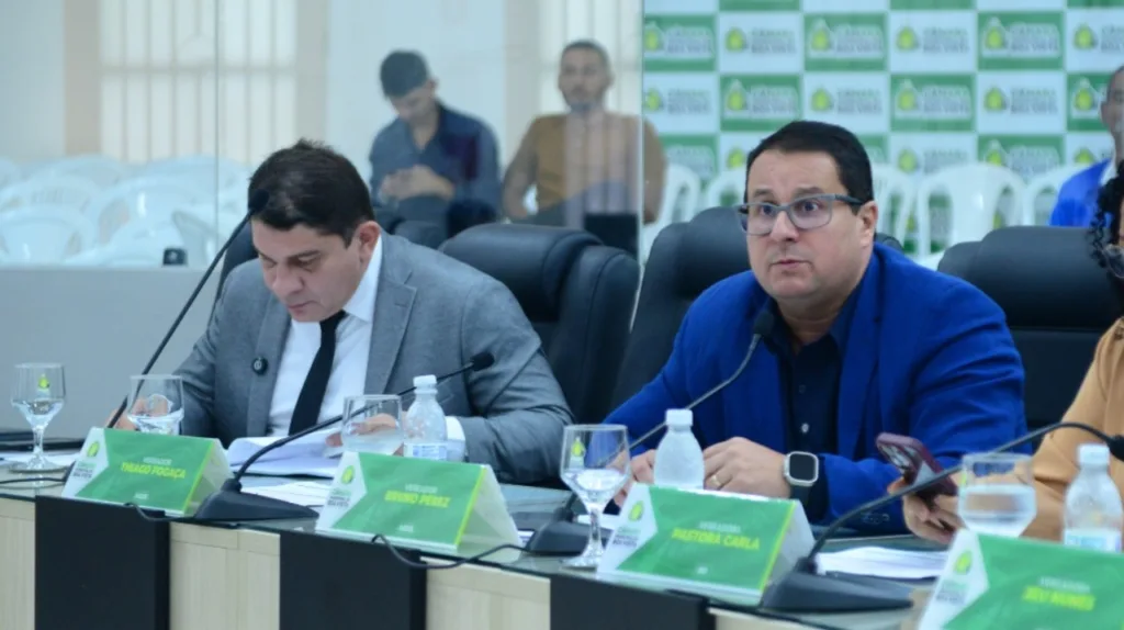 Os vereadores Marcelo Nunes e Bruno Perez