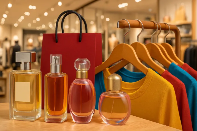 Os dados mostram que 33,5% pretendem comprar perfumes e cosméticos, enquanto 23% citaram roupas e acessórios. (Foto: Reprodução/IA)