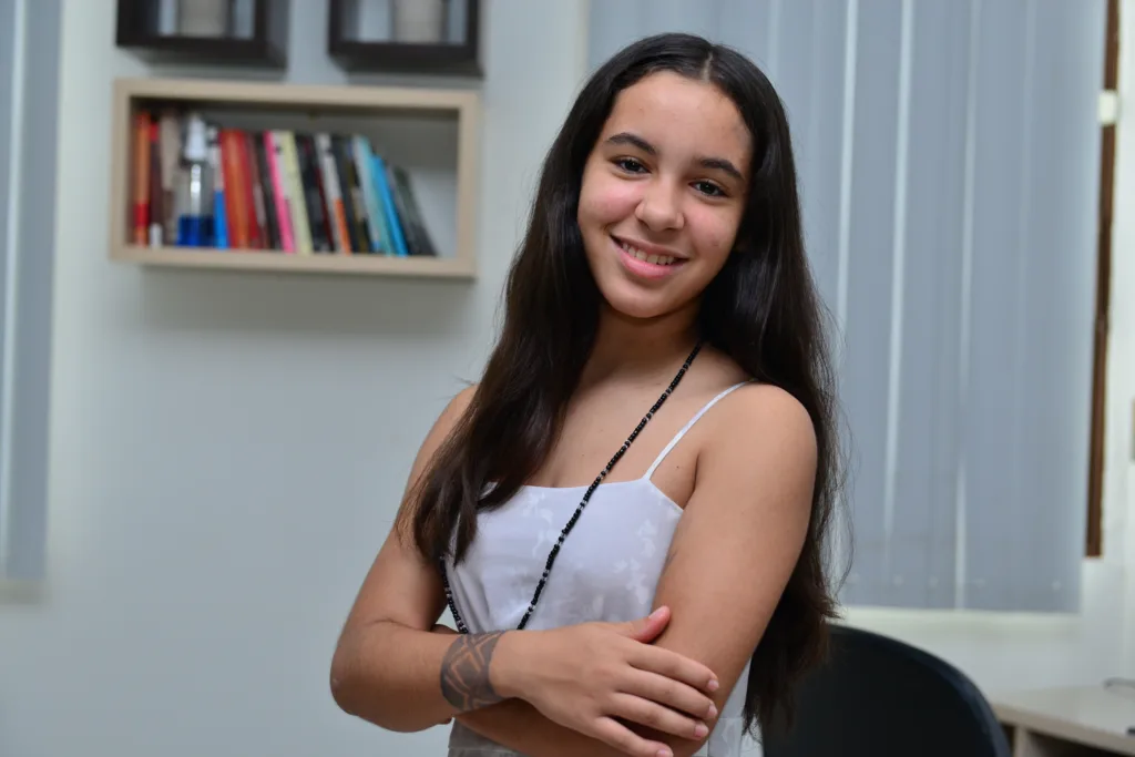Giulia Amaral ficou conhecida após cantar no The Voice Kids (Foto: Nilzete Franco/FolhaBV) Giulia Amaral ficou conhecida após cantar no The Voice Kids (Foto: Nilzete Franco/FolhaBV)