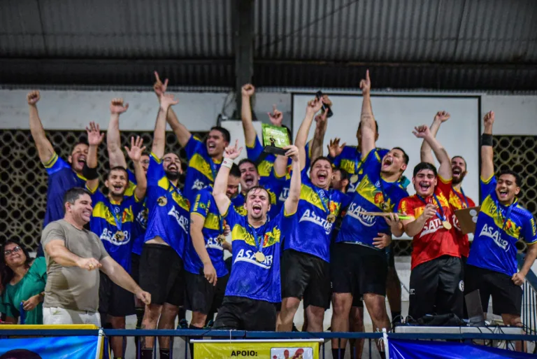 GAS Handebol conquistou o título na categoria masculino. (Foto: @bv_esportes)