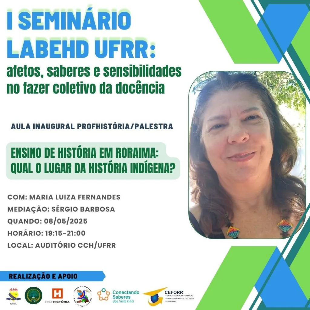 Programação do seminário "Afetos, saberes e sensibilidades no fazer coletivo da docência"