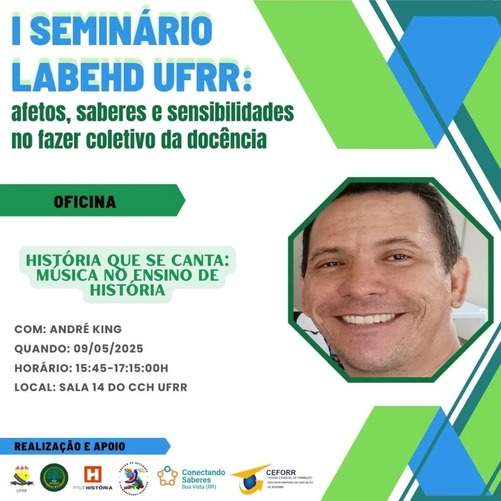 Programação do seminário "Afetos, saberes e sensibilidades no fazer coletivo da docência"