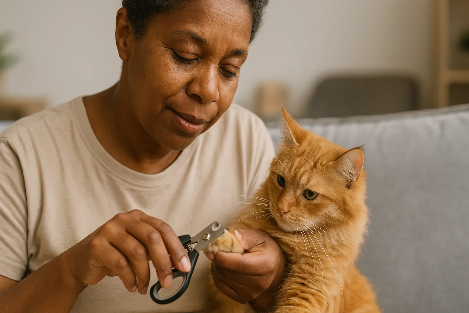 Esta é a maneira mais fácil de cortar a unha do seu gato