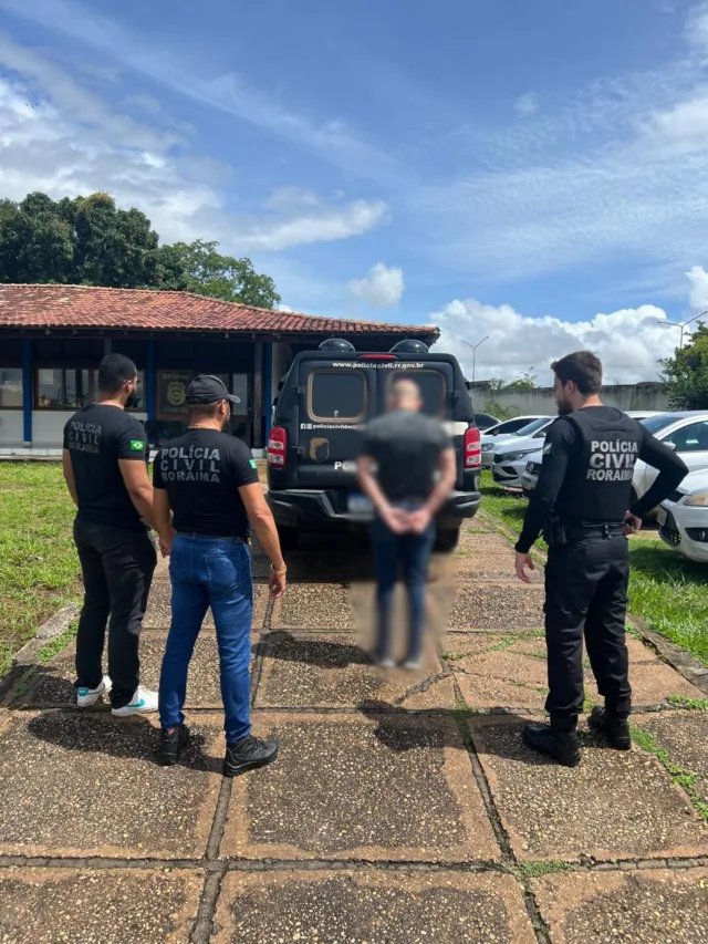 Suspeito, de 47 anos, foi preso em casa, no bairro Mecejana (Foto: Ascom PCRR)