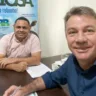 Kelton Lopes com o governador Antonio Denarium