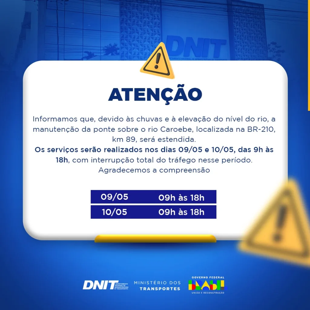 Comunicado do DNIT
