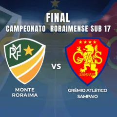 Monte Roraima e GAS fazem a grande decisão do Roraimense Sub-17. (Foto: Arte/FolhaBV)