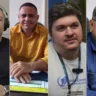Márcio Granjeiro, Kelton Lopes, Vicente Ricarte e Glicério Fernandes. Foto: divulgação/rádio Folha FM/ Nilzete Franco)