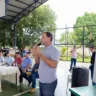 O reitor da UFRR, Geraldo Ticianeli, durante audiência pública sobre a implantação do polo da instituição na vila Félix Pinto, em Cantá (Foto: Divulgação)