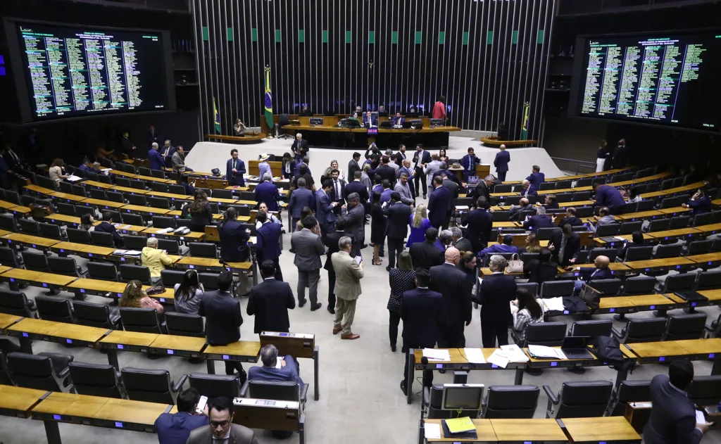 O plenário da Câmara dos Deputados