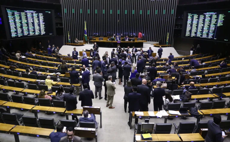 O plenário da Câmara dos Deputados
