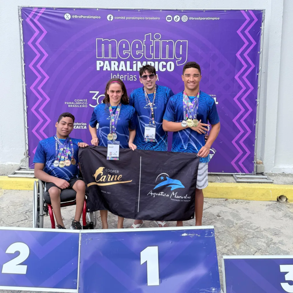 Paratletas da Aquática Marinho conquistam 10 medalhas no Meeting Paralímpico