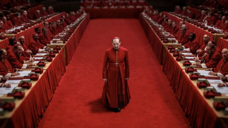 Entre fumaça branca e dramas ocultos, Conclave equilibra ritualismo preciso e licenças ficcionais, revelando tanto a solenidade quanto as sombras de um dos processos mais secretos do mundo - Foto: Reprodução