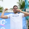 Leonardo Portela com a medalha de prata. (Foto: Sinpol-RR)