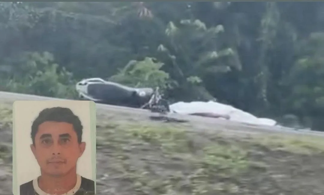 A vítima foi identificada como Melkzedk Silva Branco (Foto: Reprodução) 