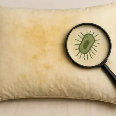 Pesquisa revela acúmulo alarmante de micro-organismos na roupa de cama e alerta para riscos à pele, cabelos e saúde respiratória (Foto Reprodução Sora)