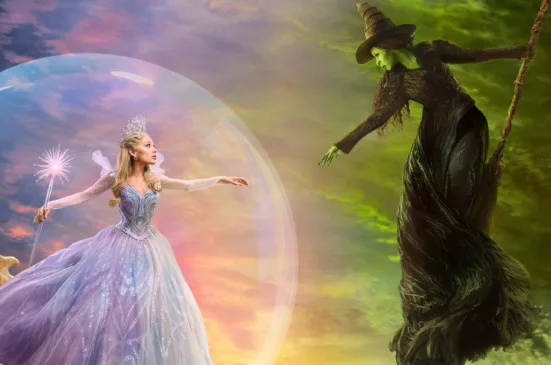 O longa, que chega aos cinemas em 2025, encerra a história de Elphaba e Glinda (Foto Divulgação)