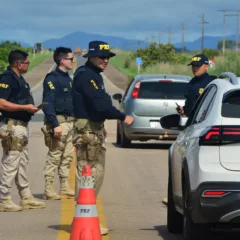 Policiais rodoviários federais durante a Operação Corpus Christi