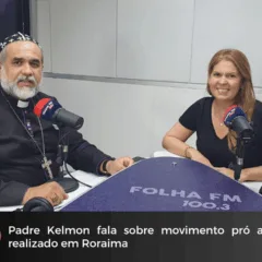 Padre Kelmon participou do programa “Quem é Quem” nesta quinta-feira (12). (Foto: Reprodução)